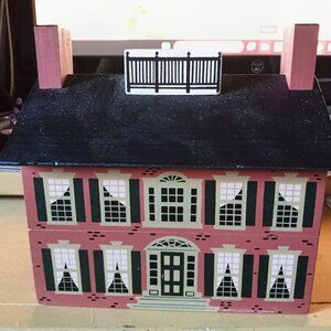 WOODEN HOUSE RECIPE CARD HOLDER